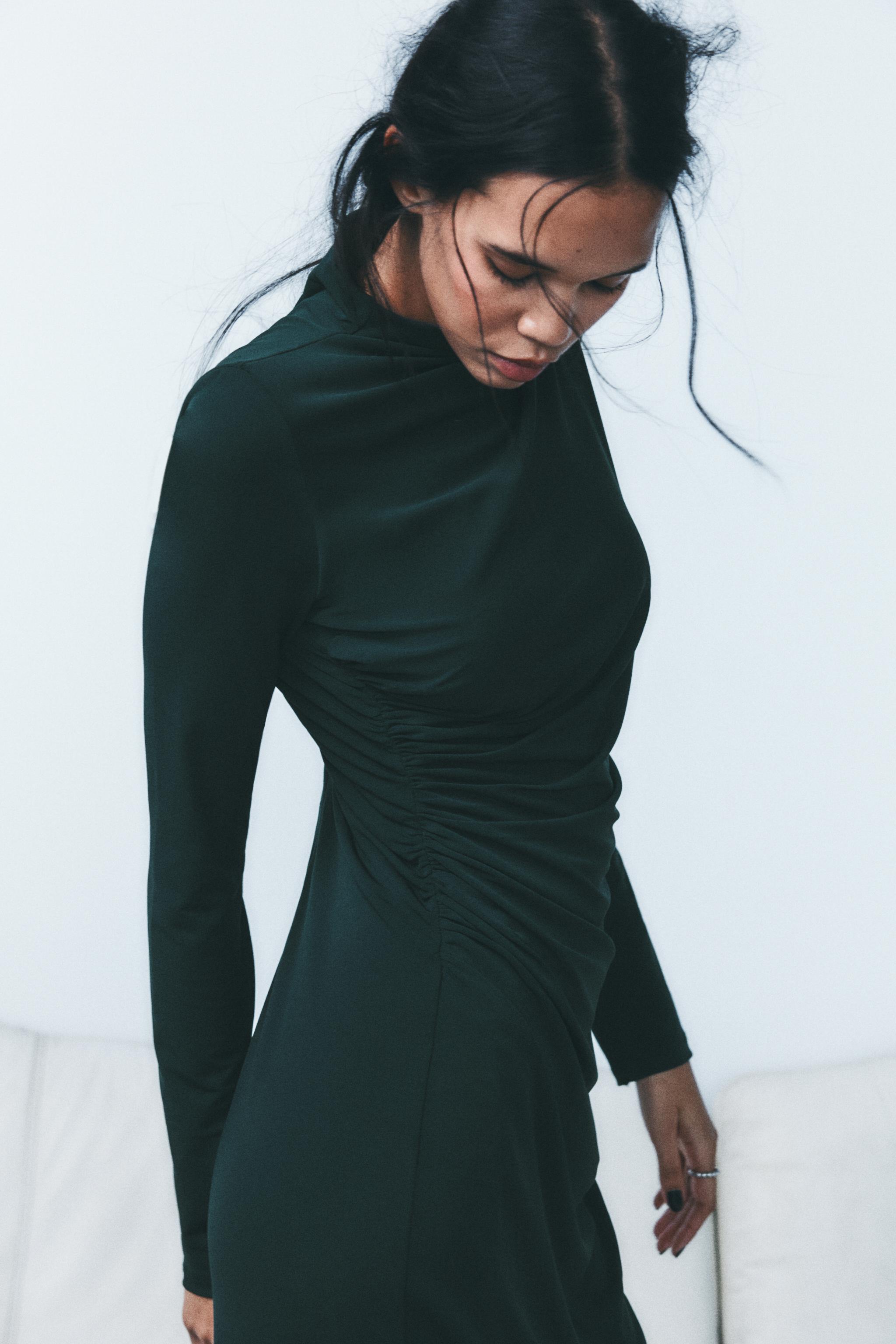 NEW! Zara Black Long Sleeve Cutout Going orders Out Dress