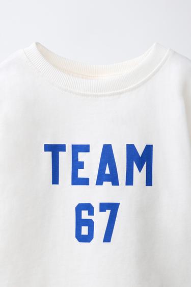 SLOGAN PRINT T-SHIRT - Oyster-white by Zara - Image 2