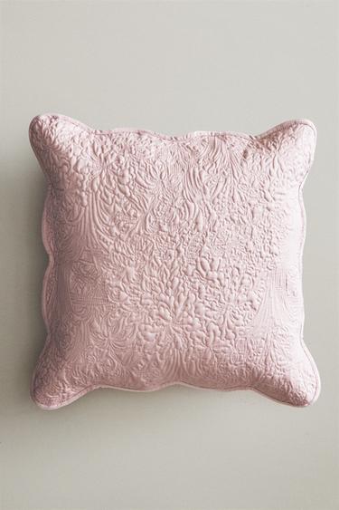 SCALLOPED FLORAL CUSHION COVER - Light pink by Zara - Image 5