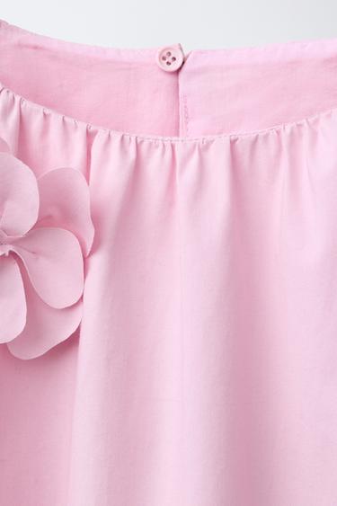 FLORAL POPLIN DRESS - Purple by Zara - Image 2
