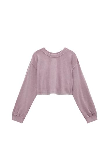 CROPPED WASHED SHIRT