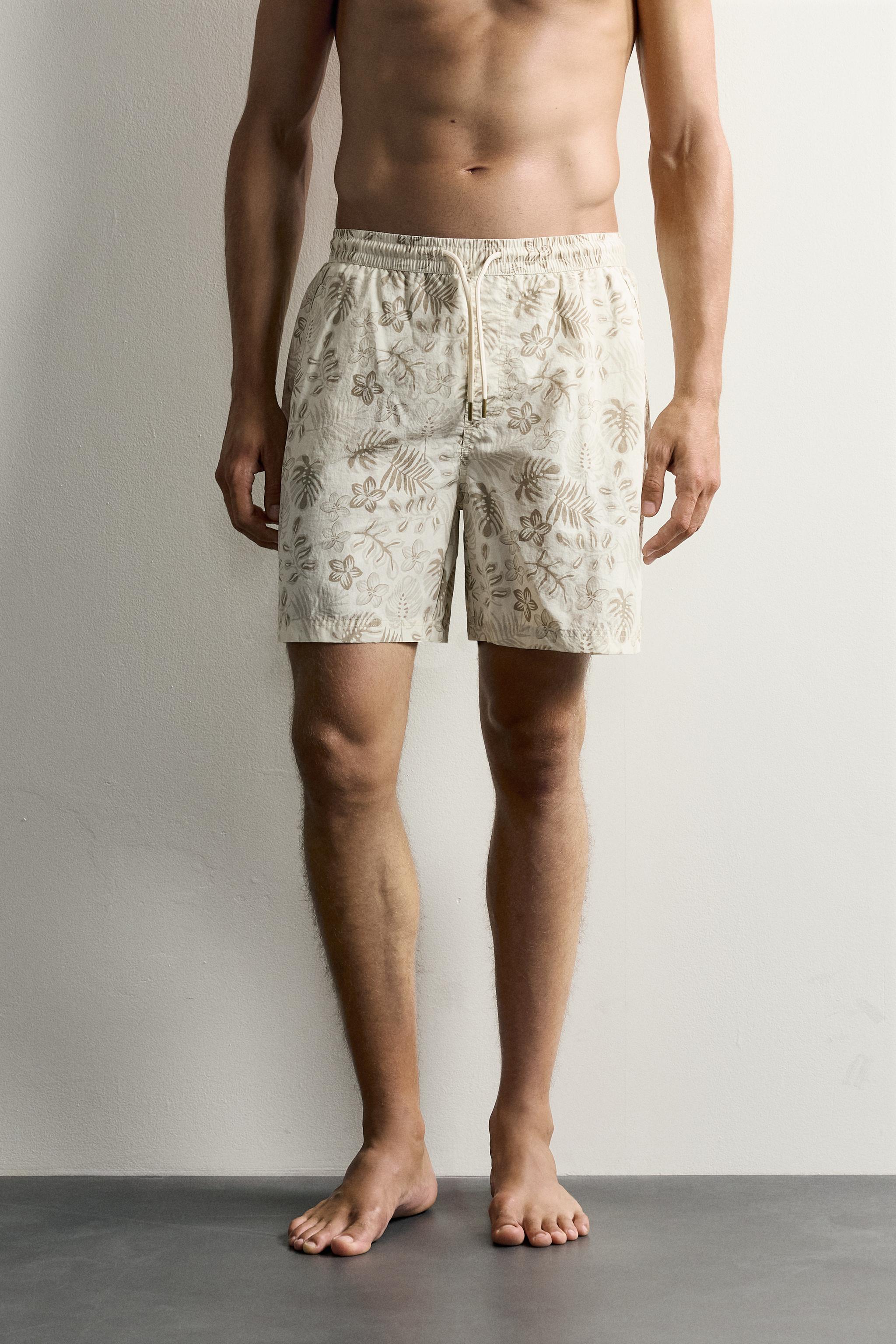 MAILLOT DE BAIN LONG À IMPRIMÉ FLORAL