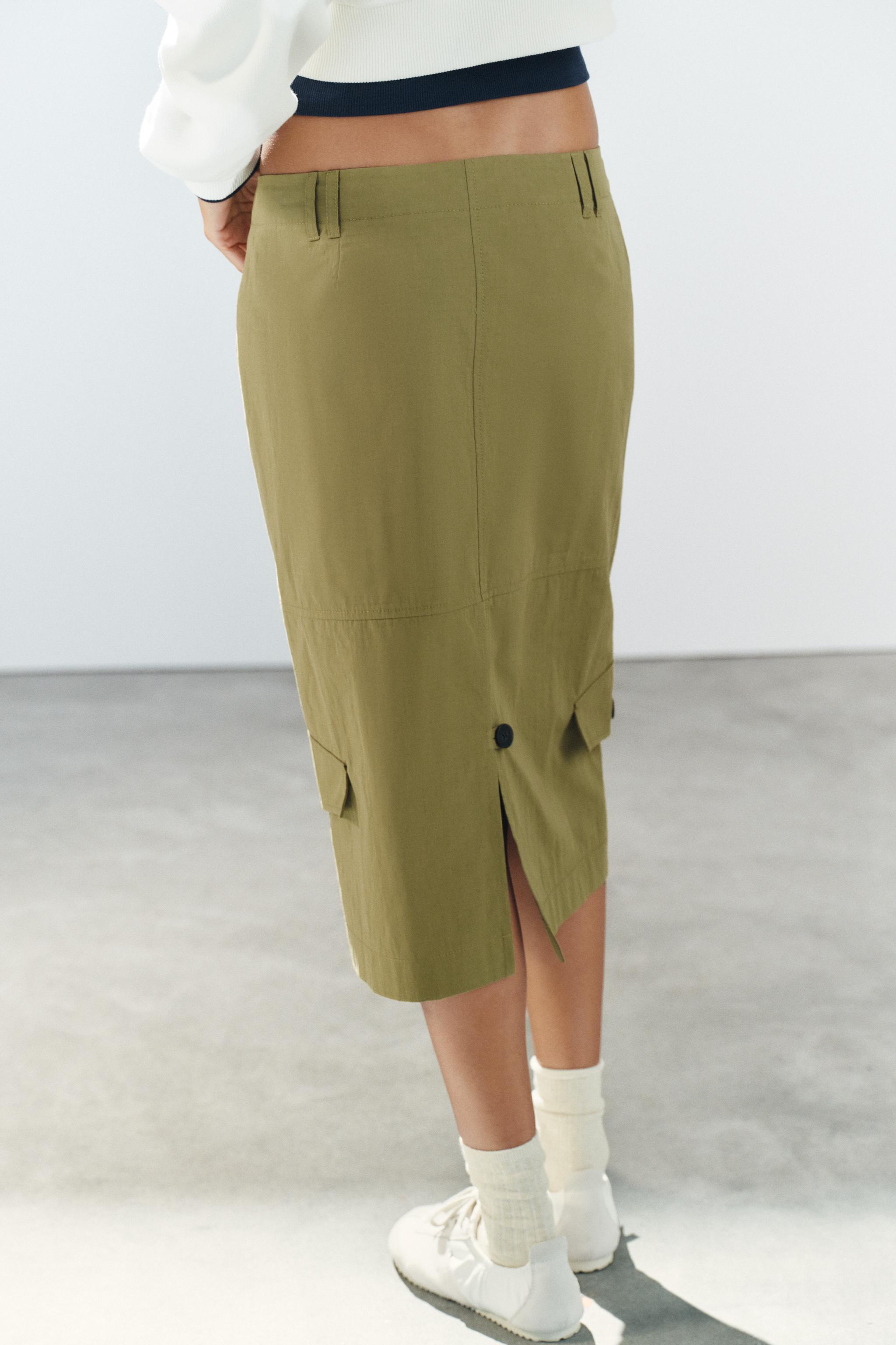 MIDI SKIRT WITH POCKETS