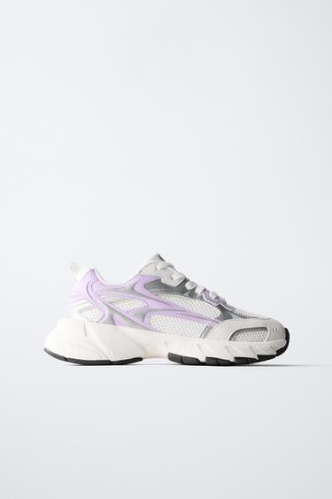 MESH TRAINERS - Purple by Zara