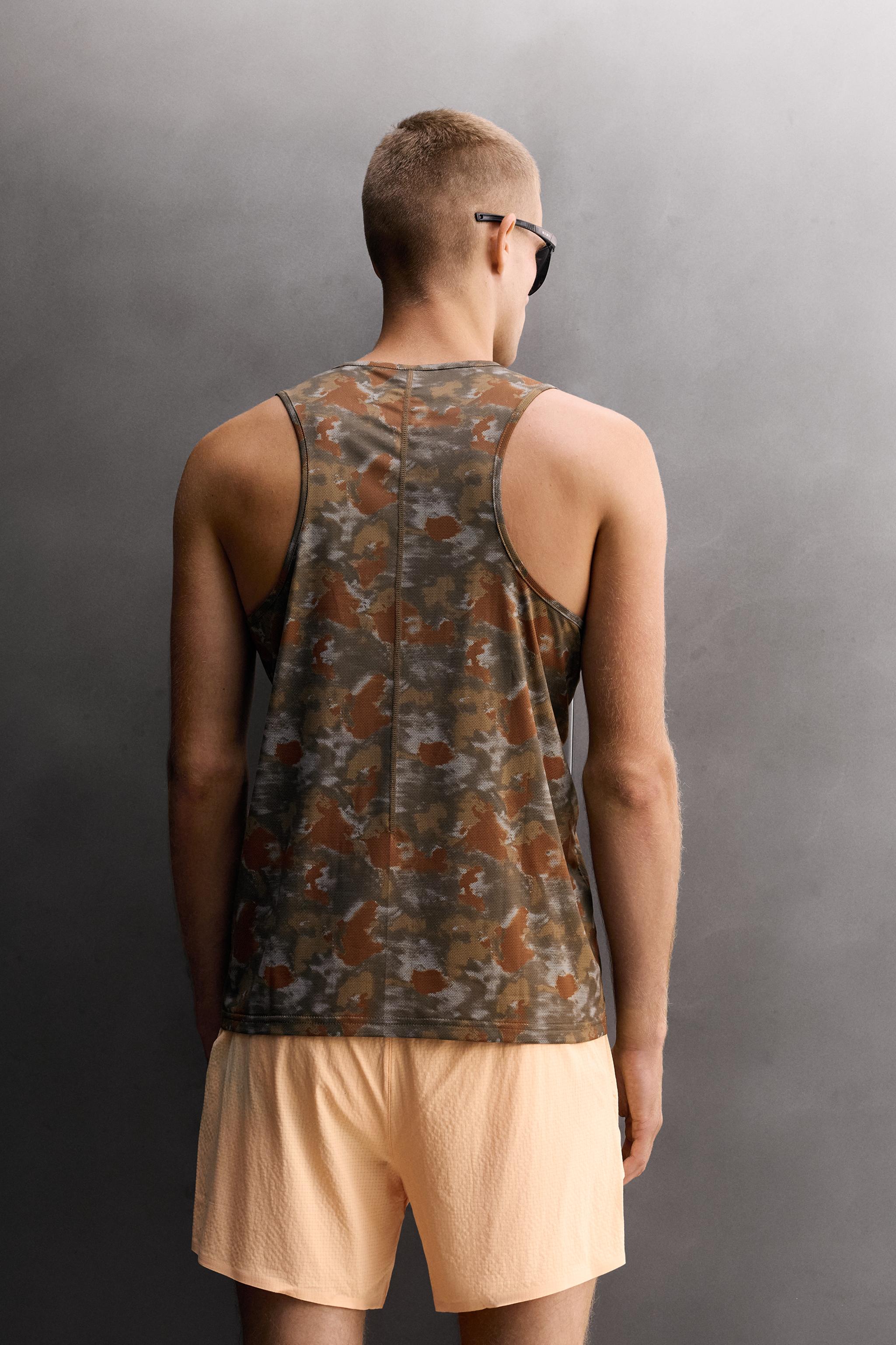 ABSTRACT PRINT RUNNING TANK TOP