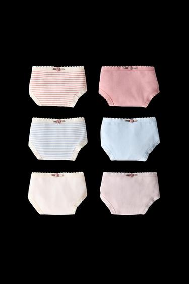 Zara 6-14 YEARS/ SIX-PACK OF FLORAL UNDERWEAR - Multicolored - Image 0