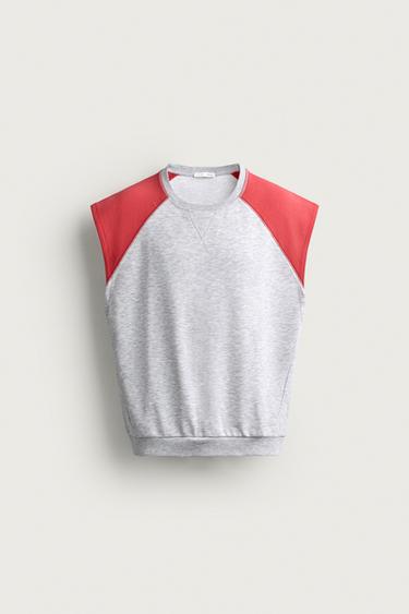 SUDADERA TANK COLOR BLOCK - Gris vigoré de Zara
