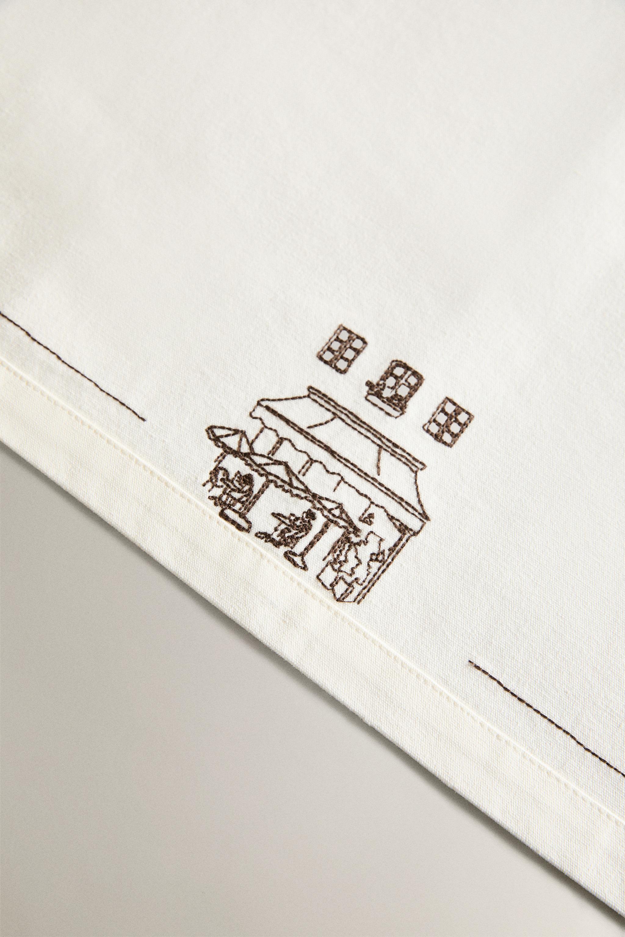 SET DE TABLE EN COTON CAFÉTÉRIA