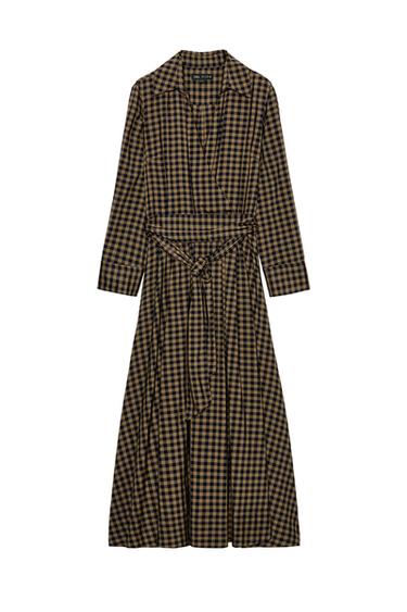 CHECK SHIRT DRESS ZW COLLECTION