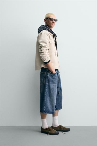 BLOUSON COURT COUPE ZIPPÉ - Écru de Zara - Image 3