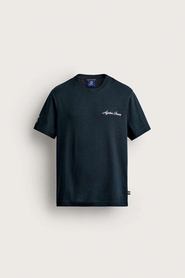 Camiseta estampado fotografico ayrton senna senna brands