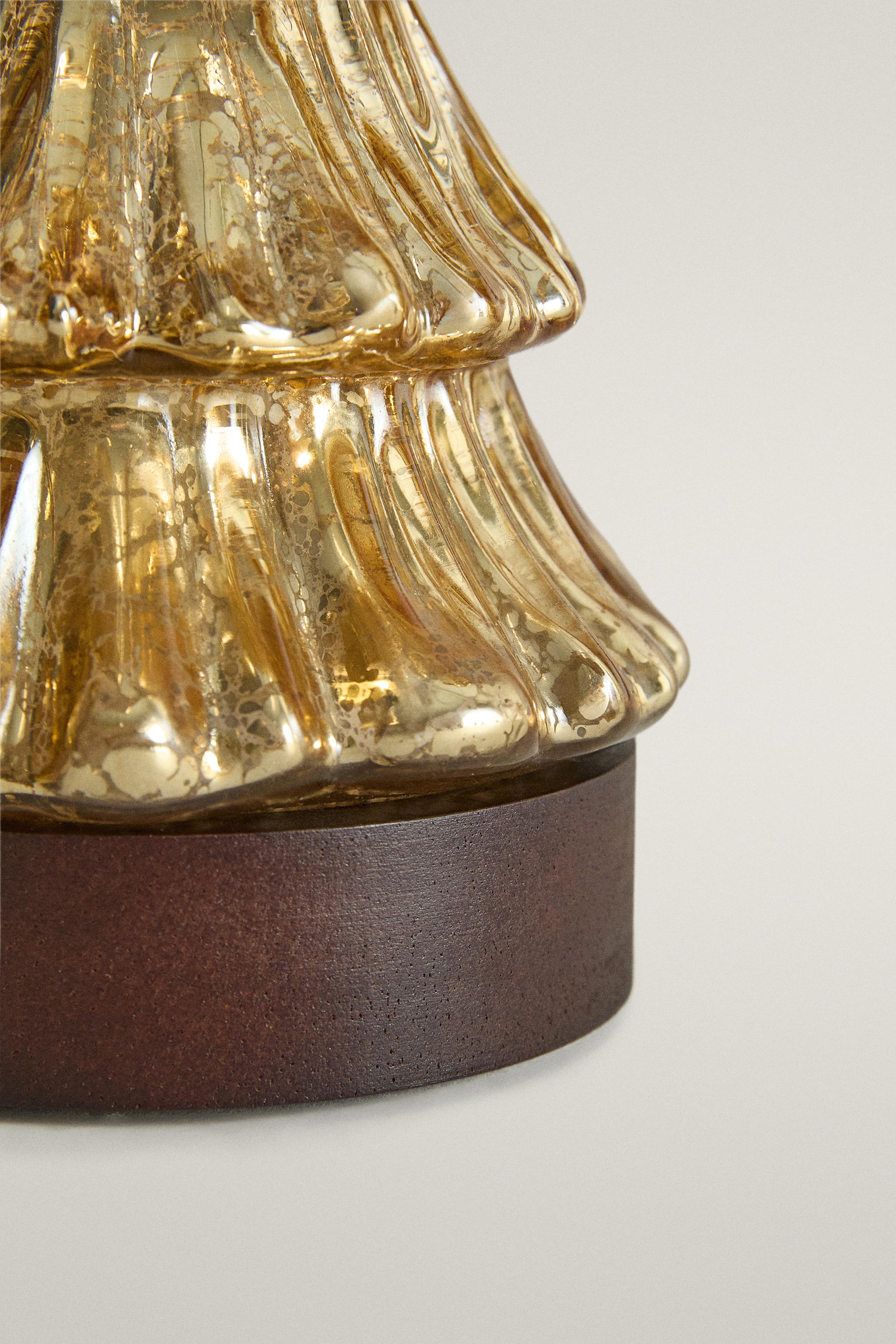 SAPIN EN VERRE LUMINEUX DE NOËL (24 CM)