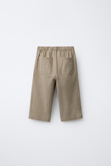 PANTALON STRAIGHT - Beige clair de Zara - Image 1