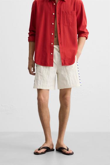 MAILLOT DE BAIN LONG ONDES - Écru de Zara - Image 2