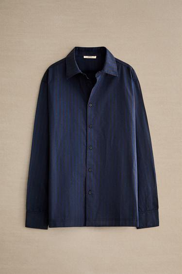 STRIPED SHIRT - Blue by Zara - Image 5