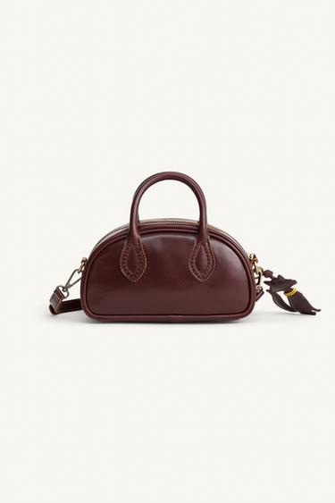LIMITED EDITION LEATHER MINI CROSSBODY BAG - Brown by Zara - Image 3