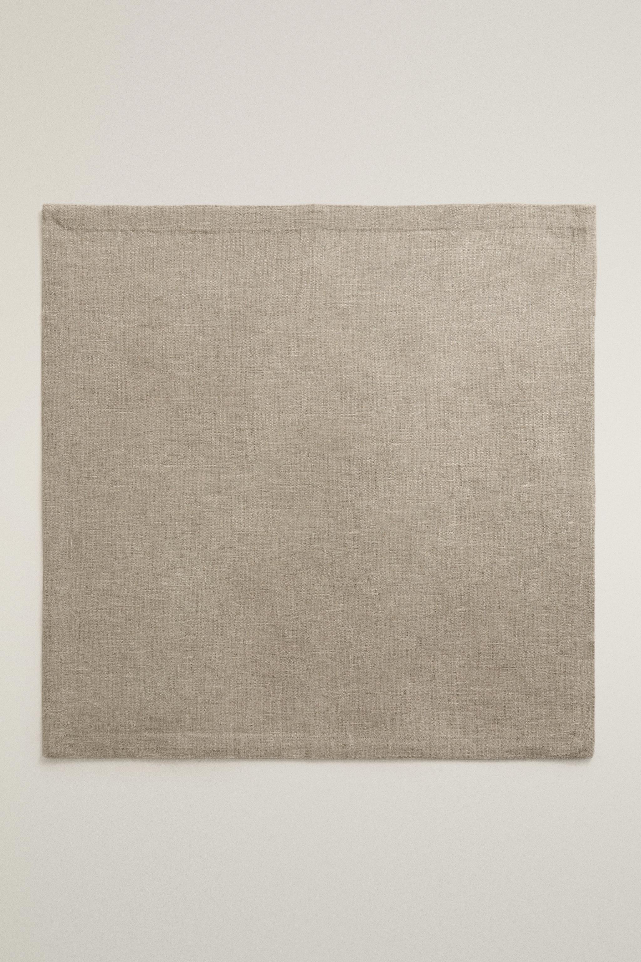 LOT DE SERVIETTES LIN COULEUR UNIE