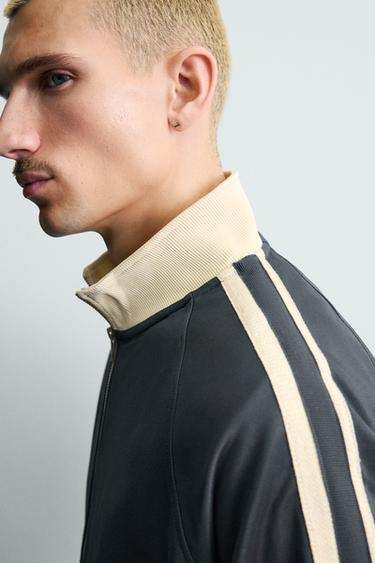 FELPA FASCE CERNIERA - Blu di Zara