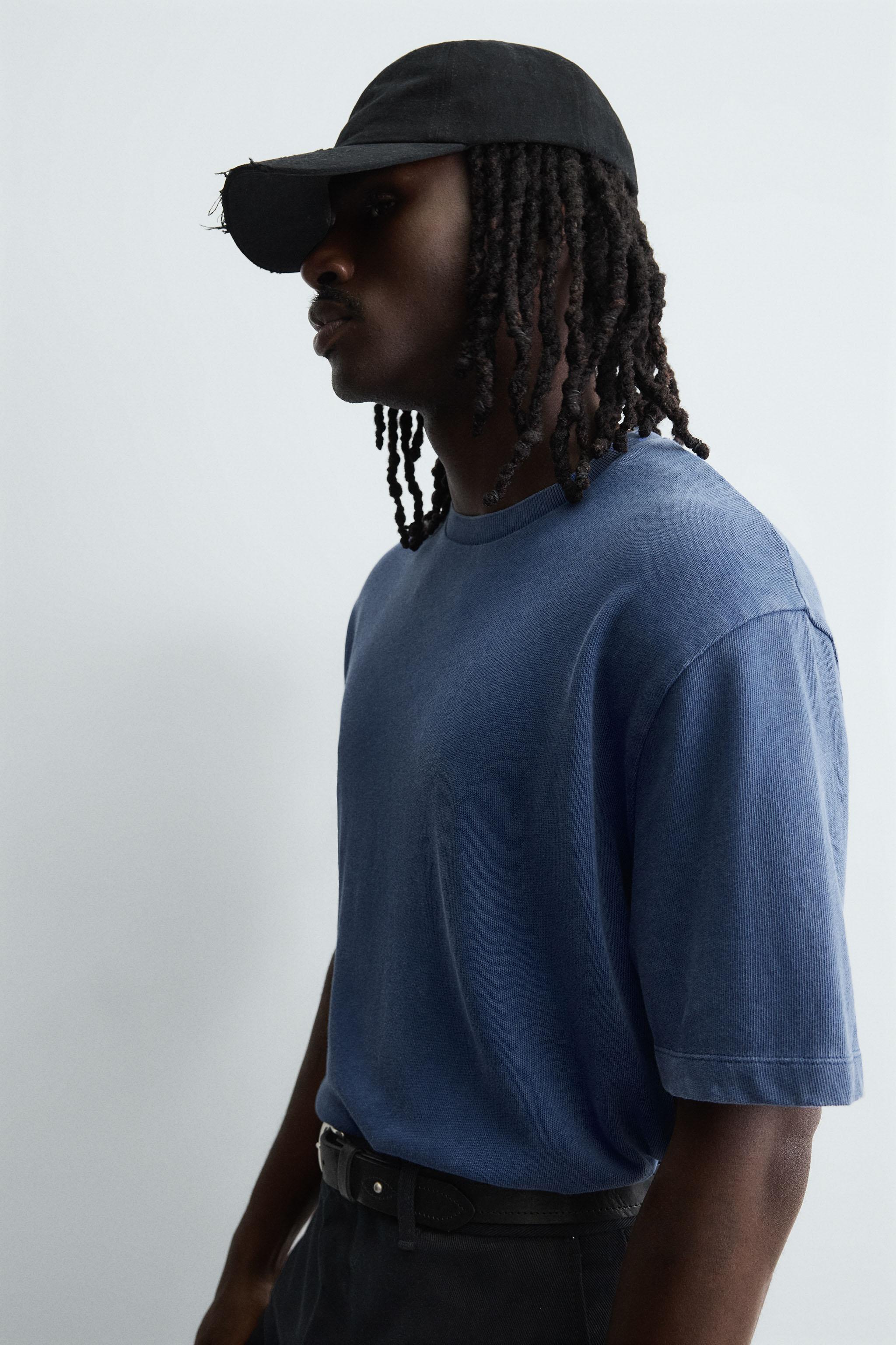 BOXY FIT KNIT T-SHIRT