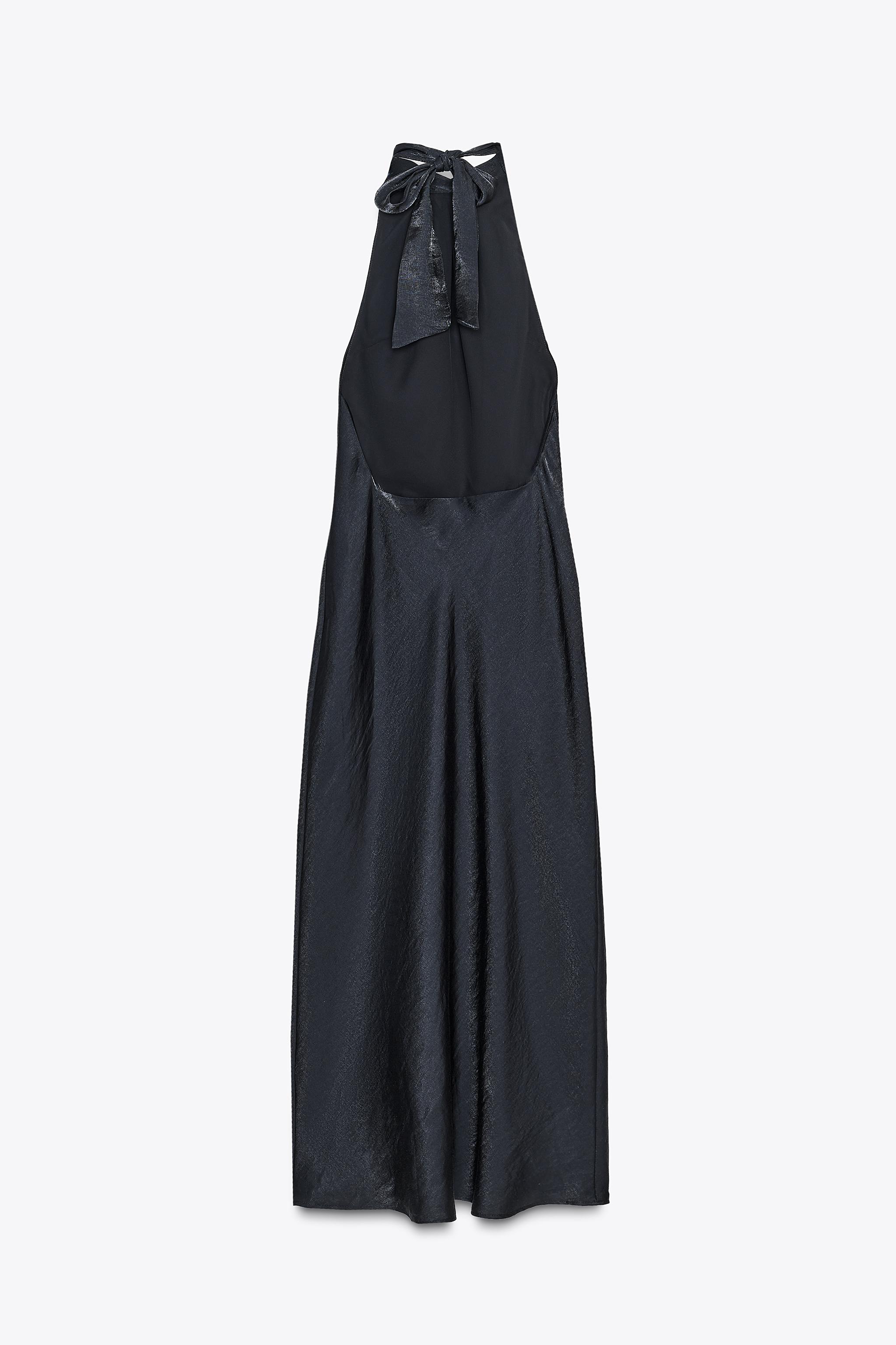 HALTER MIDI DRESS