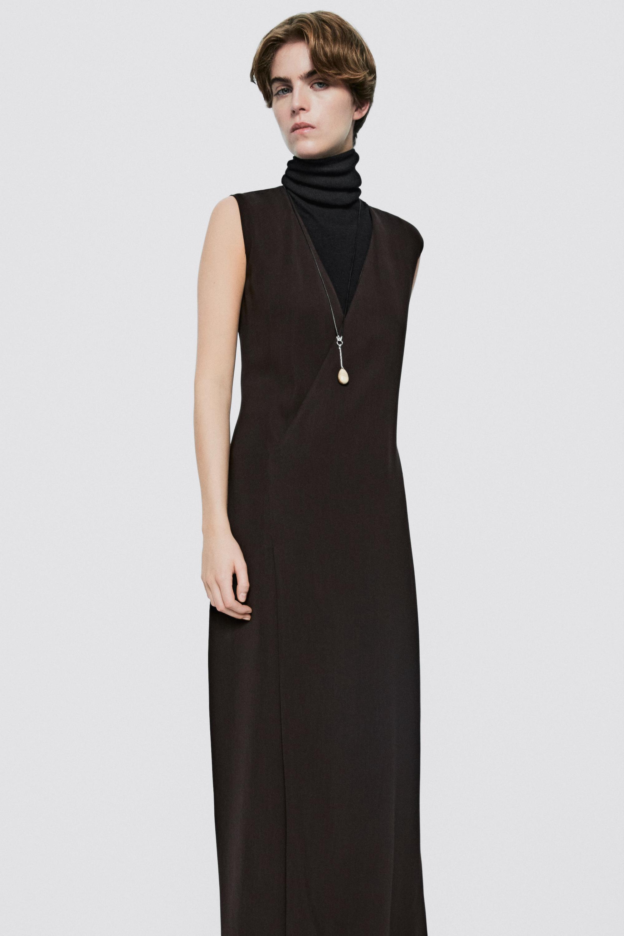 Robe midi col en v - LIMITED EDITION