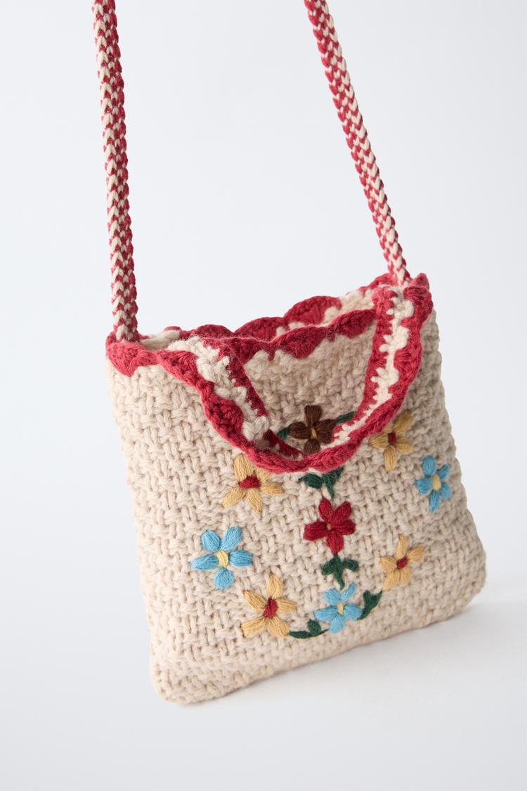 Bandolera crochet flores