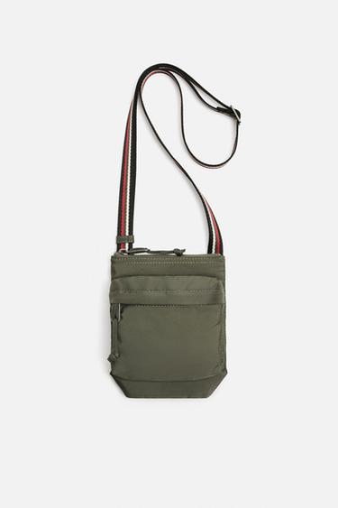 NYLON CROSSBODY BAG BOBBY GILLESPIE X ZARA - Green by Zara