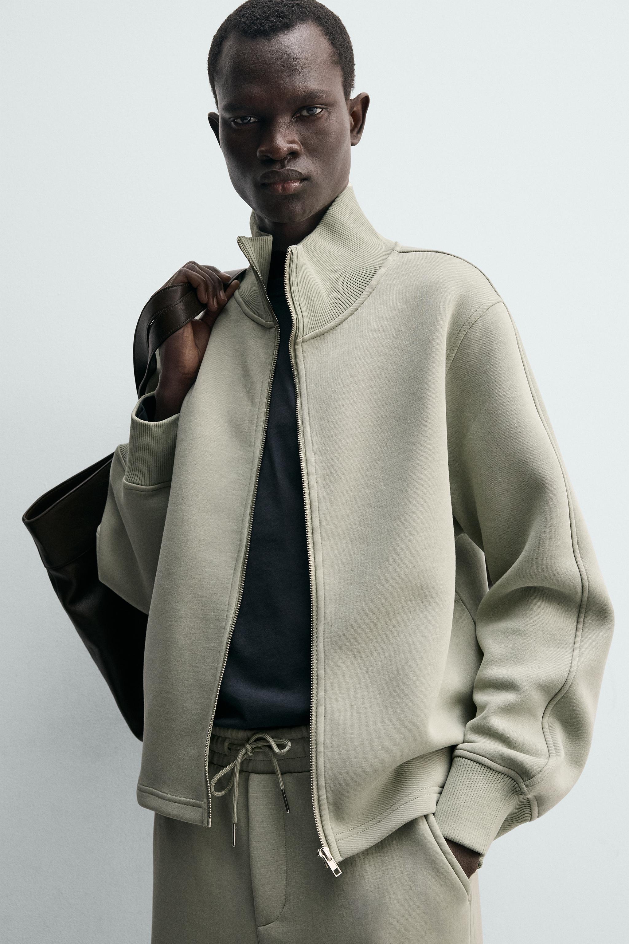 インターロックジッパースウェットシャツ - ミント | ZARA Japan / 日本