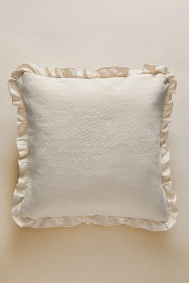 CHILDREN'S CUSHION COVER WITH RUFFLE - Oyster-white by Zara - Image 5