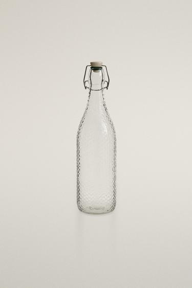 BOTTLE WITH CERAMIC STOPPER — Transparent 1