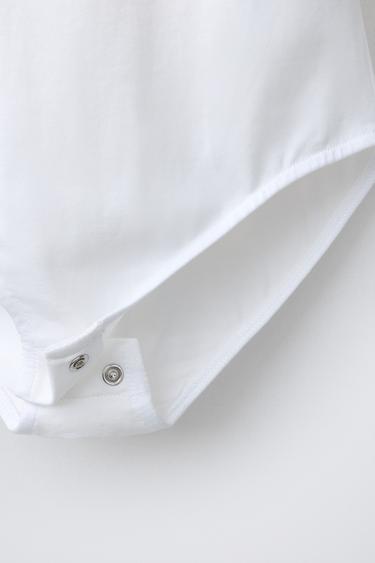 BODY LACETS CONTRASTE - Blanc de Zara - Image 3