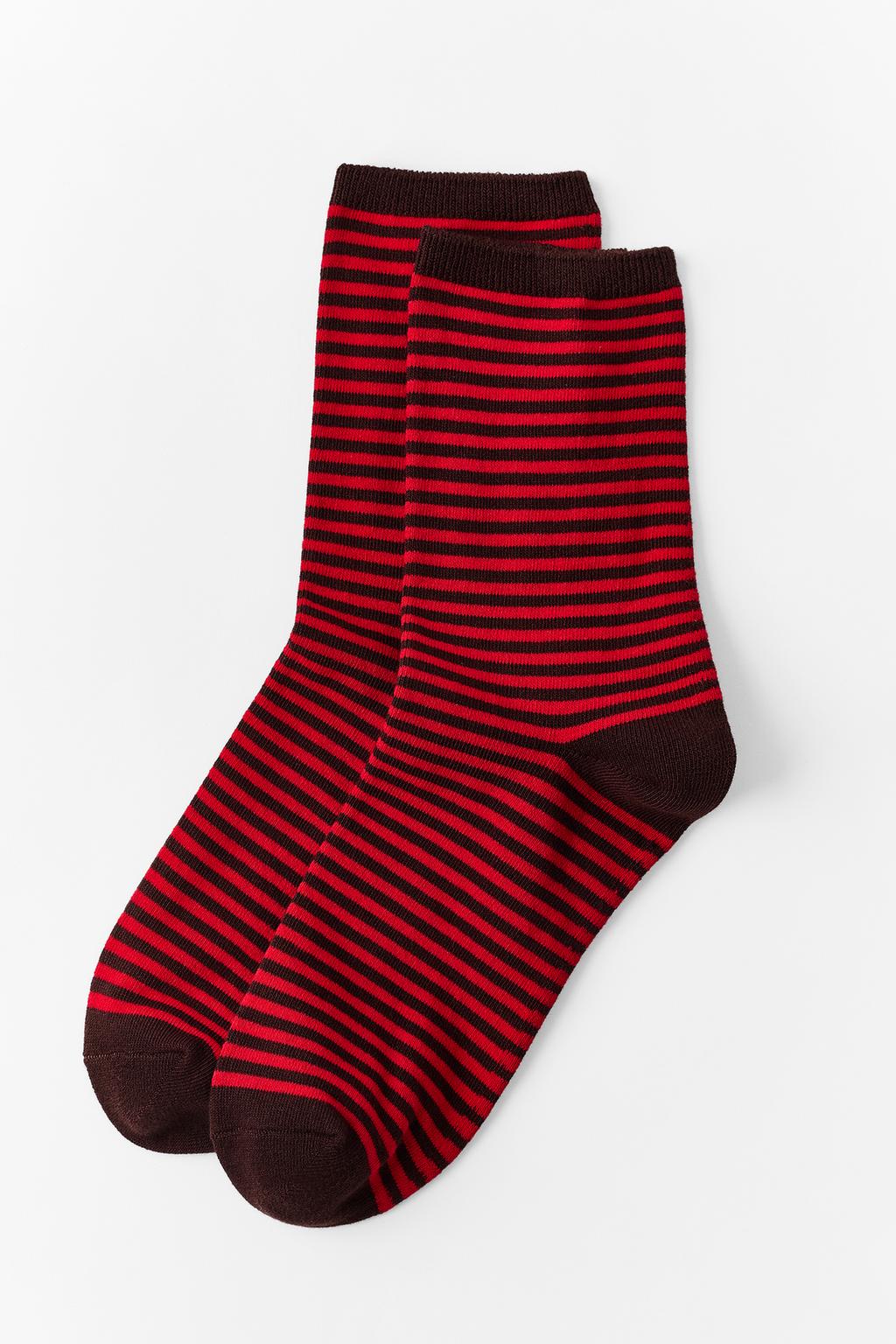STRIPED JACQUARD SOCKS