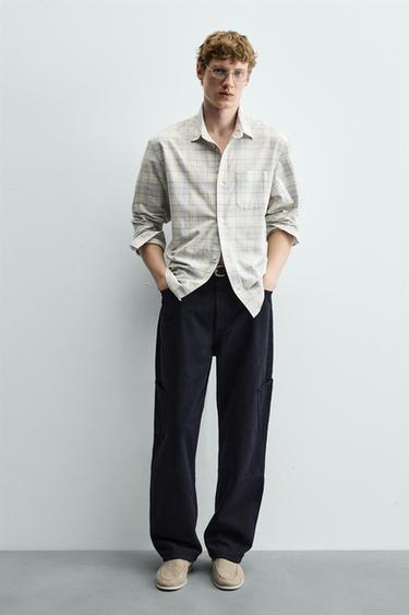 CASUAL LEATHER LOAFERS - Ecru White by Zara - Image 1