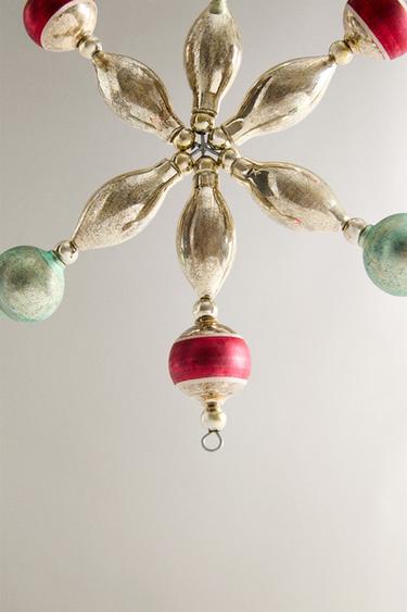 RETRO STAR CHRISTMAS TREE DECORATION - Blues by Zara - Image 3