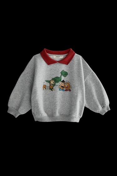 TOY STORY © DISNEY/PIXAR PLUSH SWEATSHIRT - Grey marl by Zara - Image 0