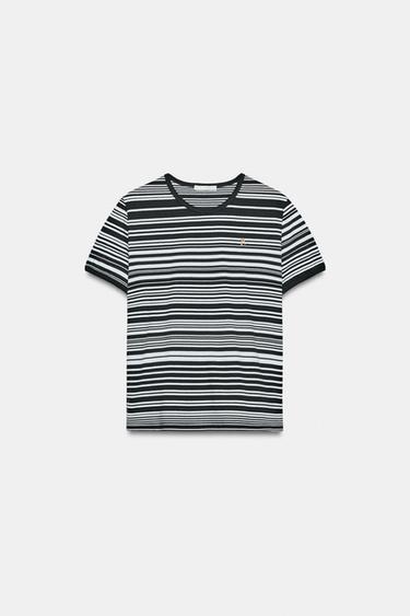 РАИРАНА ТЕНИСКА ZA - Син/Черен от Zara