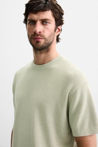 PEARL KNIT T-SHIRT - Light green by Zara - Image 4