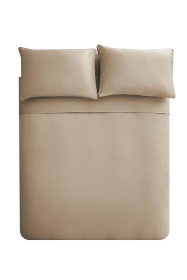 غلاف لحاف ساتان (كثافة 500 خيط) - وردي الخاص بـ Zara