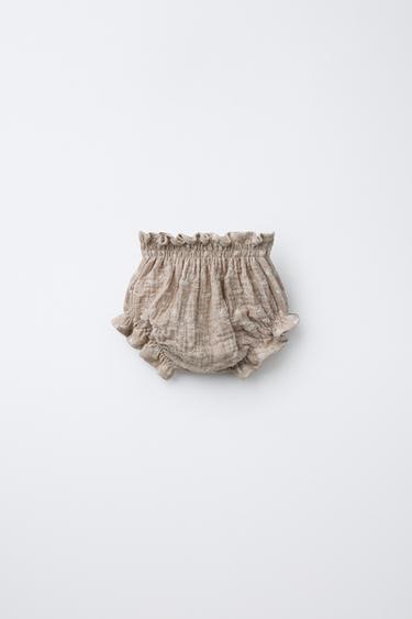CULOTTE FLEURS BRODÉES - Vison de Zara - Image 1