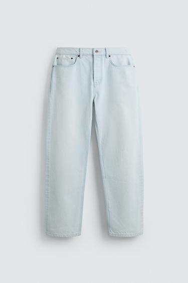 STRAIGHT-LEG JEANS - Sky blue by Zara - Image 5