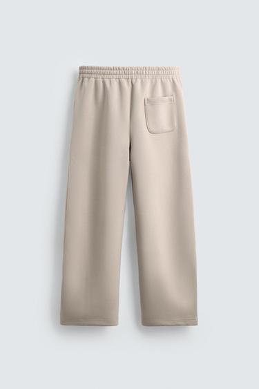 NEOPRENE-EFFECT BALLOON FIT TROUSERS - Stone by Zara - Image 7
