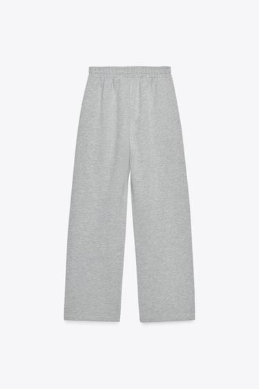 PANTALON MOLLETON FIL MÉTALLISÉ - Gris chiné de Zara - Image 5