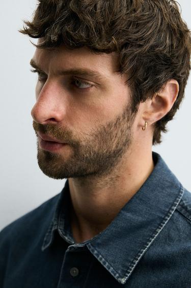 CHEMISE EN DENIM DÉLAVÉ - Bleu de Zara - Image 5
