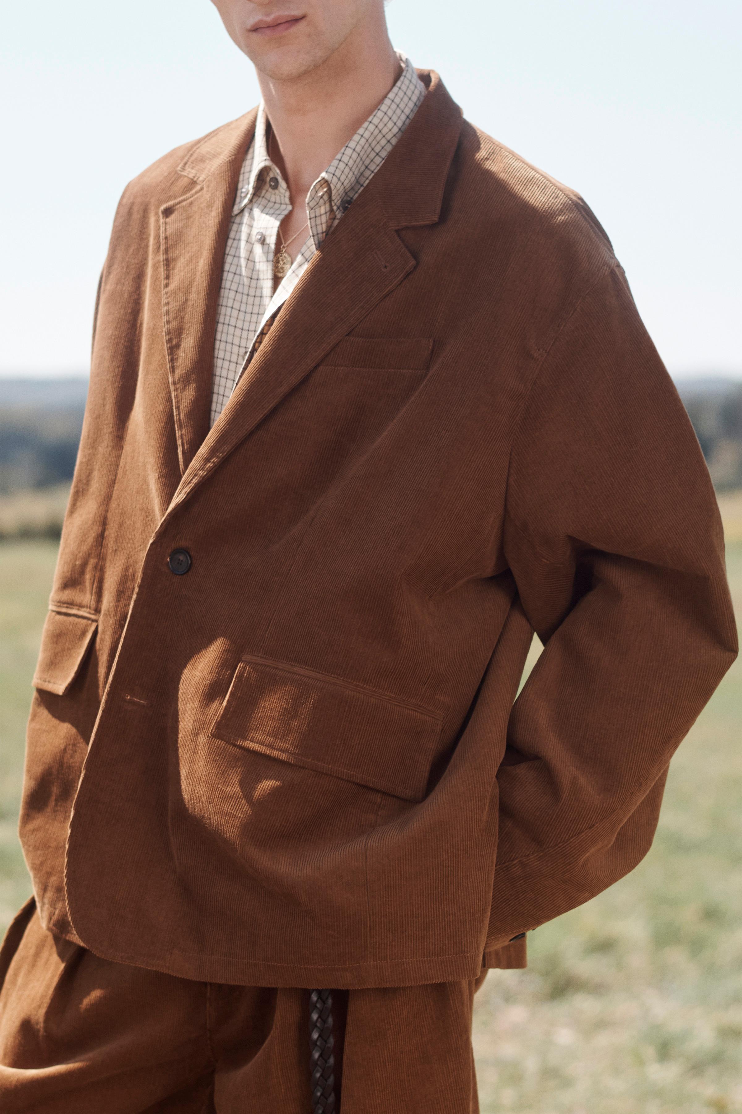 RELAXED FIT CORDUROY SUIT BLAZER LIMITED EDITION