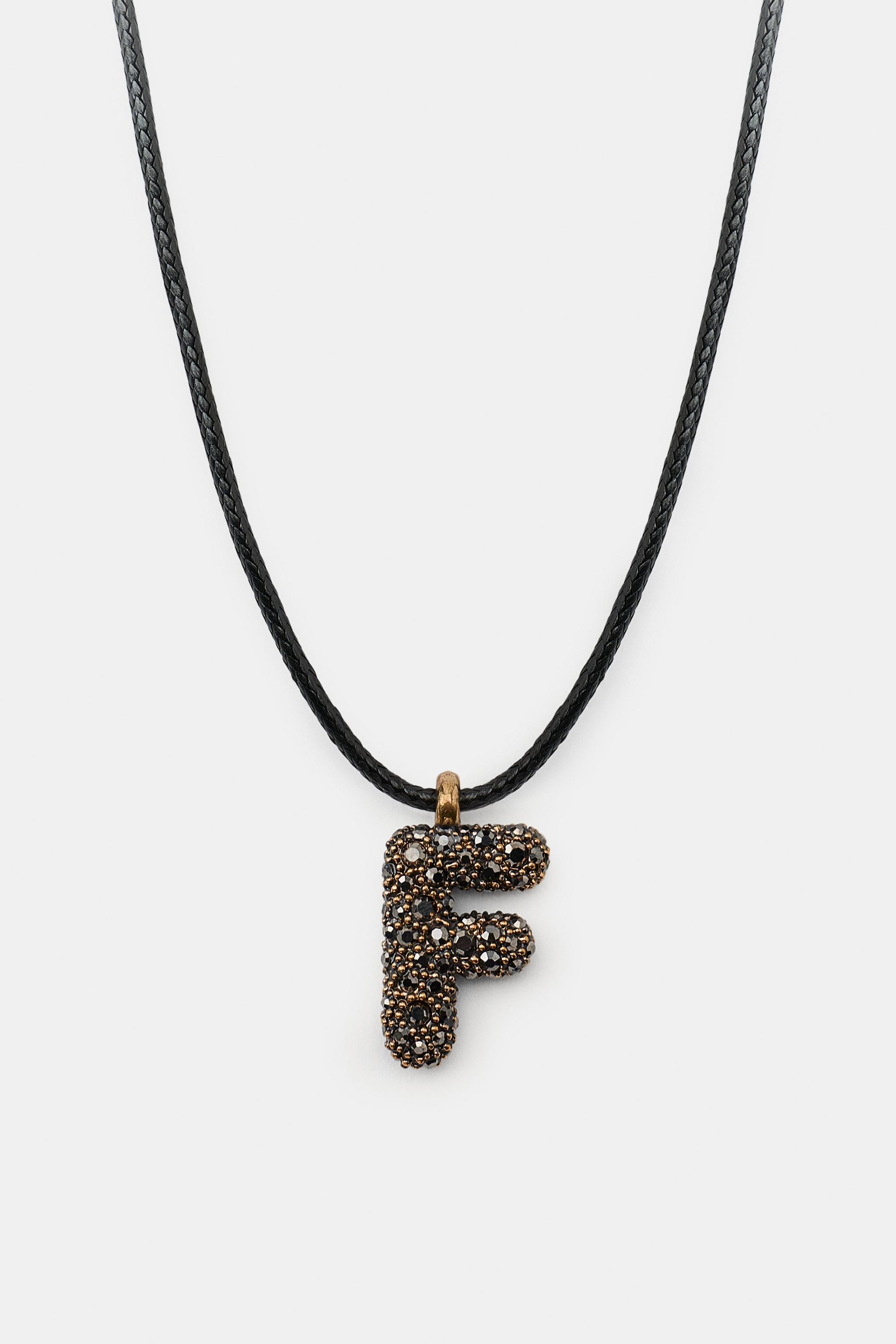 LETTER CORD NECKLACE