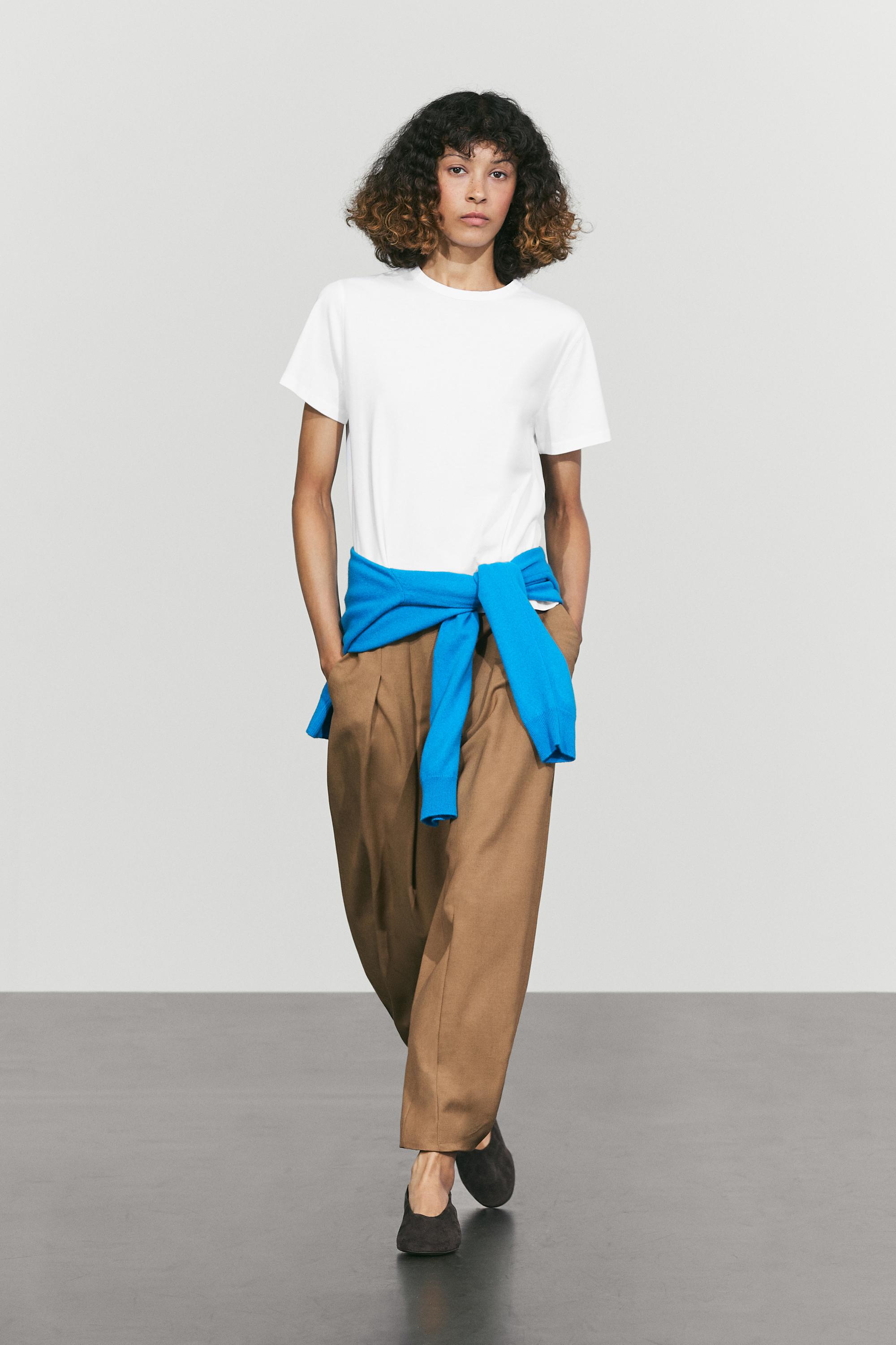 100% cotton short sleeve T-shirt — Oyster-white