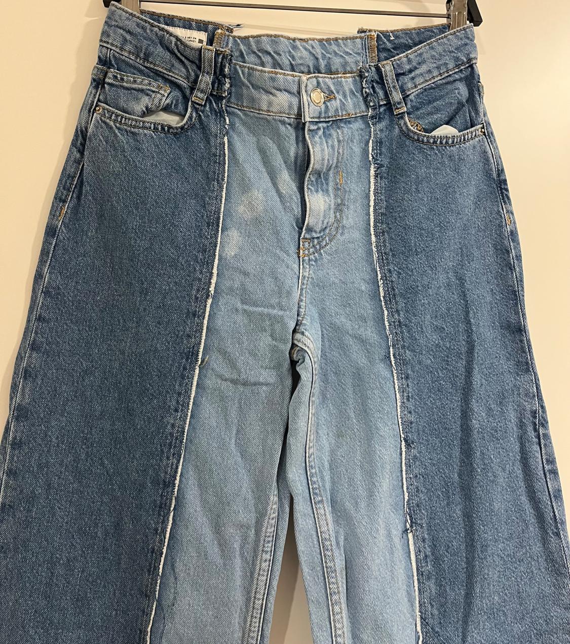 Z1975 STRAIGHT HIGH-WAIST PATCHWORK JEANS - Image 5