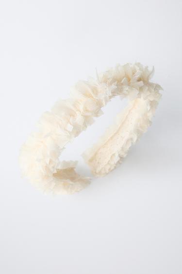 SERRE-TÊTE TULLE - Écru de Zara - Image 3