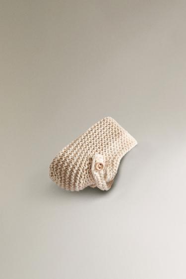 BALLERINES TRICOT DOUBLE BRIDE - Beige clair de Zara - Image 3