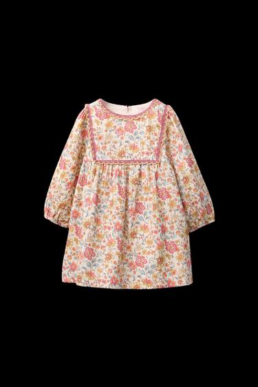 KLEID MIT BLUMENMUSTER - Bunt von Zara - Bild 0
